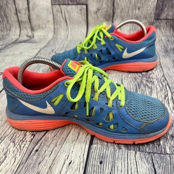 Nike Dual Fusion Run 2 Women's Size 7.5 Running Athletic Shoes Blue 599564-400 - Picture 8 of 11